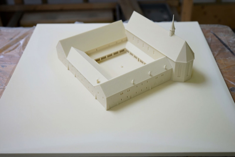 3D Druck des Klosters Selnau für die Ausstelluung in Zürich