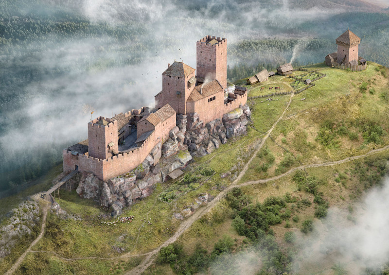 Hohkönigsburg um 1250